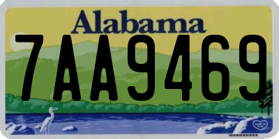 AL license plate 7AA9469