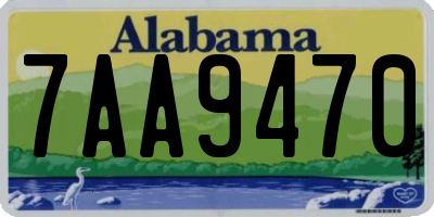AL license plate 7AA9470