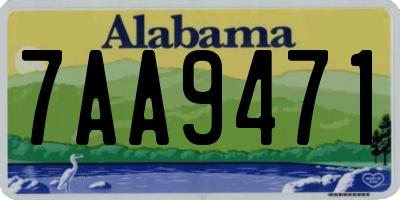 AL license plate 7AA9471