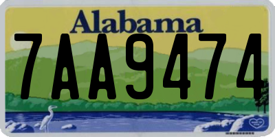 AL license plate 7AA9474