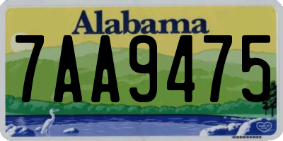 AL license plate 7AA9475