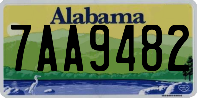 AL license plate 7AA9482