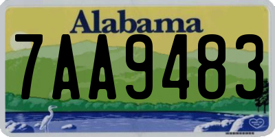 AL license plate 7AA9483