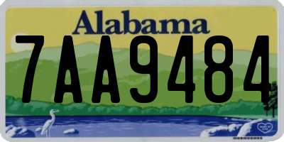 AL license plate 7AA9484