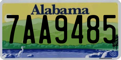 AL license plate 7AA9485