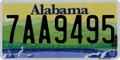 AL license plate 7AA9495