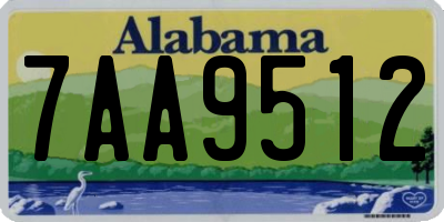 AL license plate 7AA9512