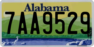 AL license plate 7AA9529