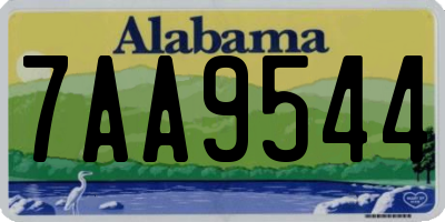 AL license plate 7AA9544