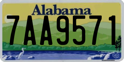 AL license plate 7AA9571