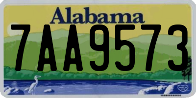 AL license plate 7AA9573