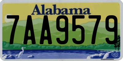 AL license plate 7AA9579