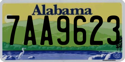 AL license plate 7AA9623