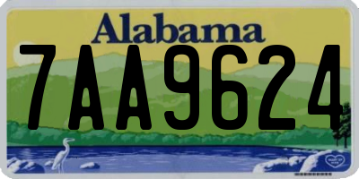 AL license plate 7AA9624