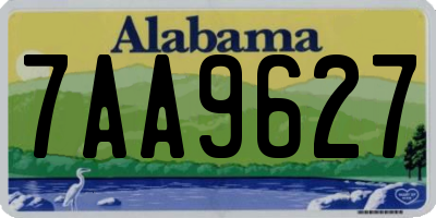 AL license plate 7AA9627