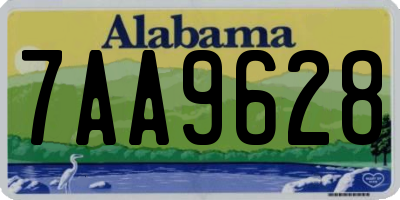 AL license plate 7AA9628
