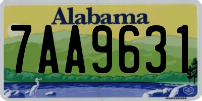 AL license plate 7AA9631