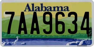 AL license plate 7AA9634