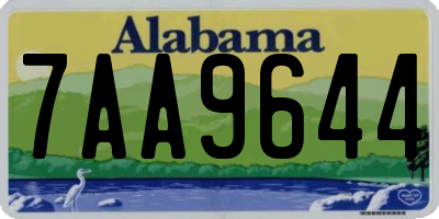 AL license plate 7AA9644