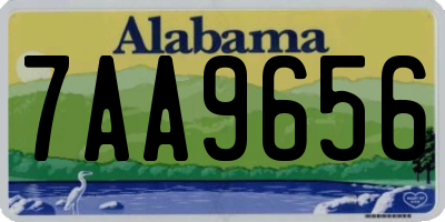 AL license plate 7AA9656