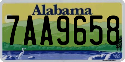 AL license plate 7AA9658