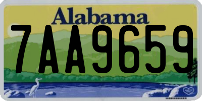 AL license plate 7AA9659