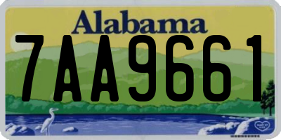 AL license plate 7AA9661