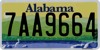 AL license plate 7AA9664