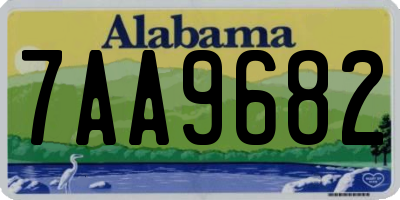 AL license plate 7AA9682