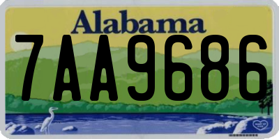 AL license plate 7AA9686
