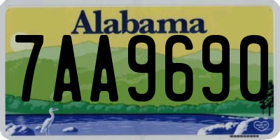 AL license plate 7AA9690