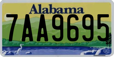 AL license plate 7AA9695