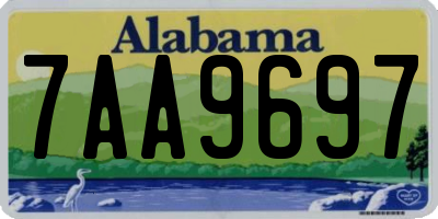 AL license plate 7AA9697