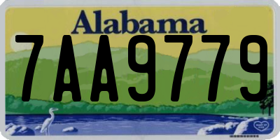 AL license plate 7AA9779