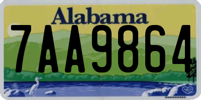 AL license plate 7AA9864