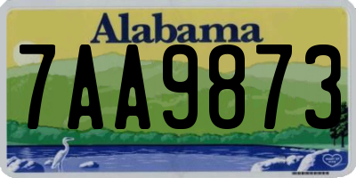 AL license plate 7AA9873