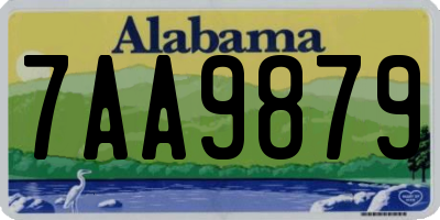 AL license plate 7AA9879