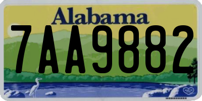 AL license plate 7AA9882