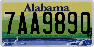 AL license plate 7AA9890