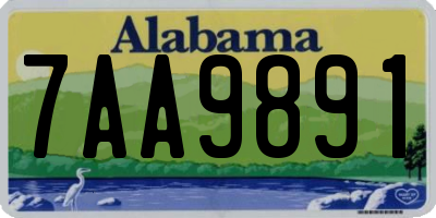 AL license plate 7AA9891