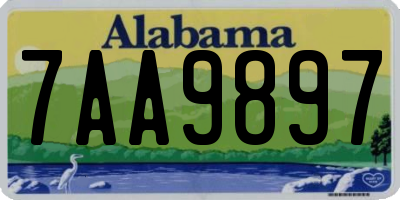 AL license plate 7AA9897