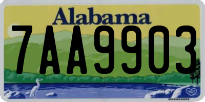 AL license plate 7AA9903