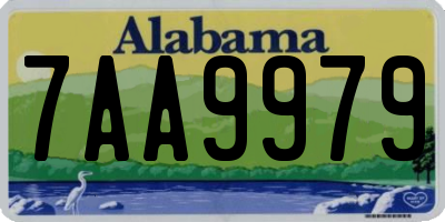 AL license plate 7AA9979