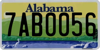 AL license plate 7AB0056
