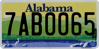 AL license plate 7AB0065