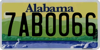 AL license plate 7AB0066