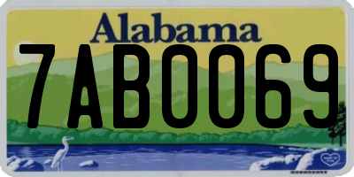 AL license plate 7AB0069