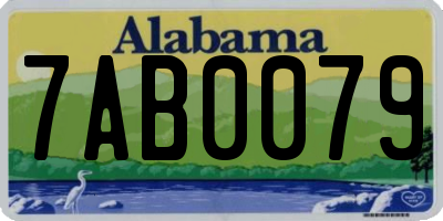 AL license plate 7AB0079