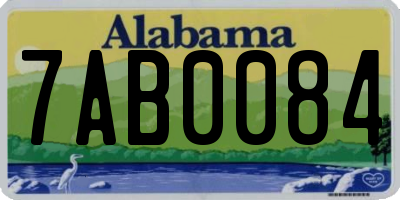 AL license plate 7AB0084