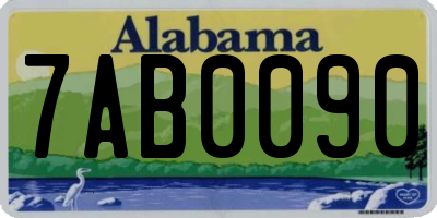 AL license plate 7AB0090
